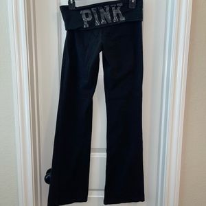 PINK Black Yoga Pants